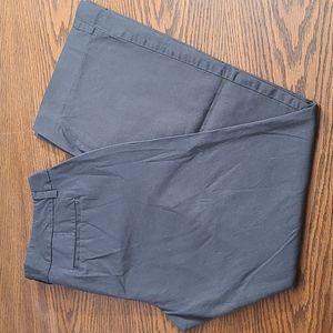 Old Navy Stretch Chino Trouser Pants Charcoal Gray 10P